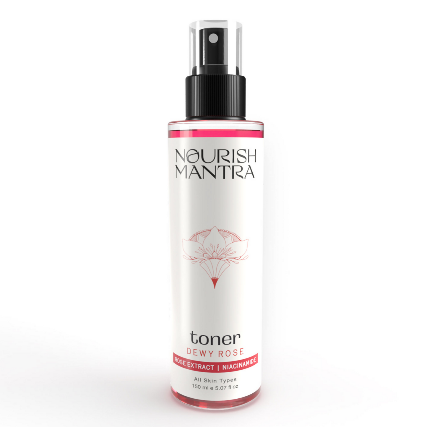 Nourish Mantra Dewy Rose Toner with Niacinamide & Vitamin B5 for Radiant