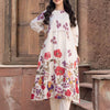 Dhiyona IE Women Floral Printed Pleated Pure Cotton Kurta with Trousers