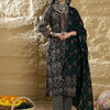 Dhiyona IE Women Floral Printed Regular Pure Cotton Kurta with Trousers & Dupatta
