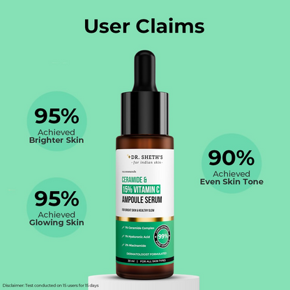 Dr. Sheth's Ceramide & 15% Vitamin C Ampoule Serum