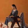 Dhiyona IE Ethnic Motifs Printed Pure Cotton Straight Kurta With Trousers & Dupatta