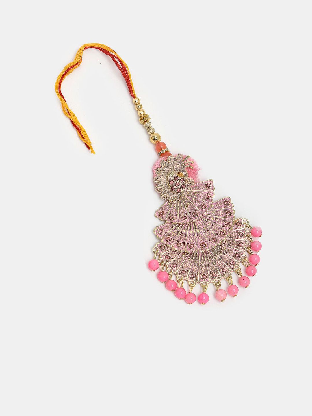 Anouk Stones Studded And Beaded Peacock Bhaiya Bhabhi Rakhis With Roli Chawal