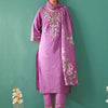 Dhiyona IE Women Floral Embroidered Regular Mirror Work Pure Cotton Kurta with Trousers & With Dupatta