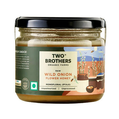 Two Brothers Organic Farms Wild Onion Flower (Pyaji) Honey, Raw Mono-Floral - Indyancart