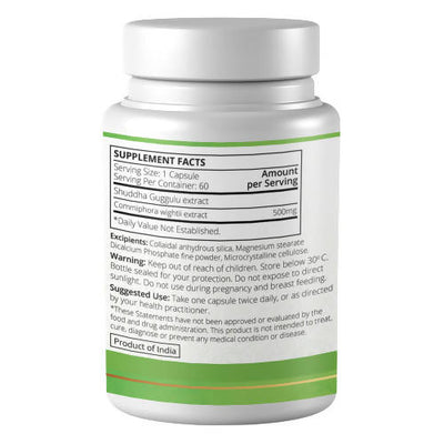 Ayuna Shudha Guggulu Veg Capsules