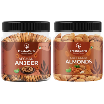 FreshoCartz Dry Fruits Combo - Anjeer & California Almonds