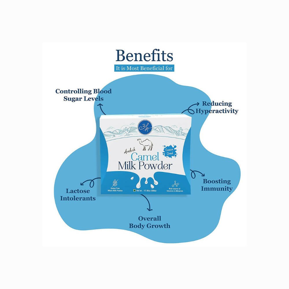 Aadvik Camel Milk Powder Freeze-Dried Sachets - Indyancart