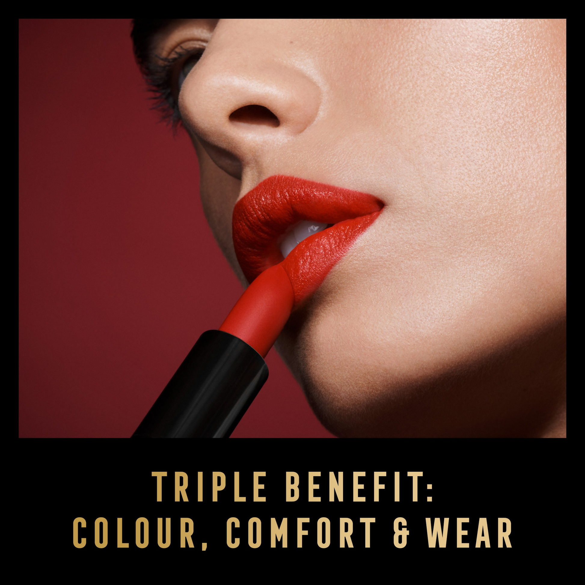 Max Factor Colour Elixir Velvet Matte Lipstick in nude shade, showing a sleek lipstick tube with the product partially extended.