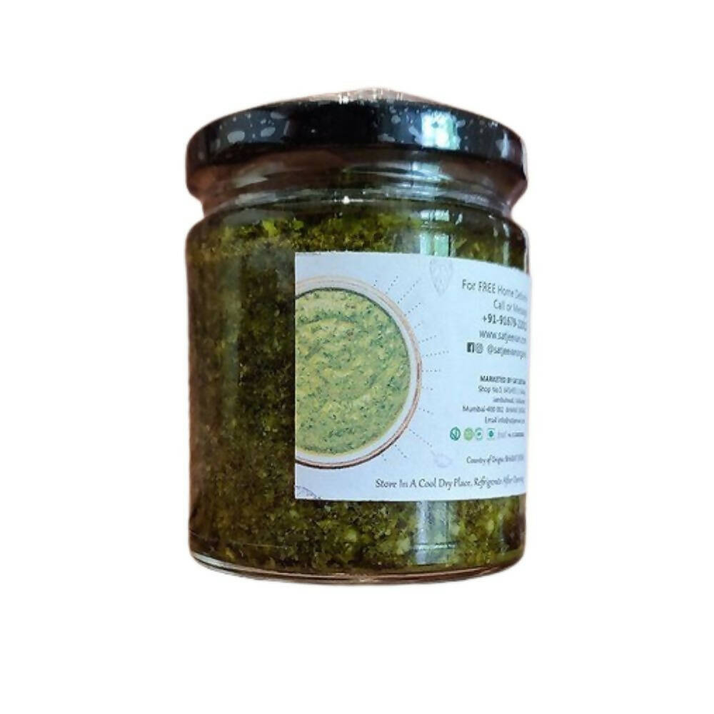 Satjeevan Organic Basil Pesto Sauce - Indyancart