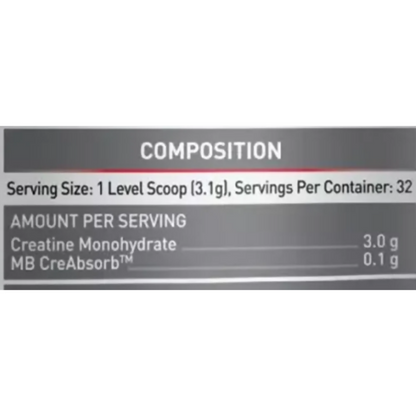 MuscleBlaze Creatine Monohydrate Creamp Unflavored