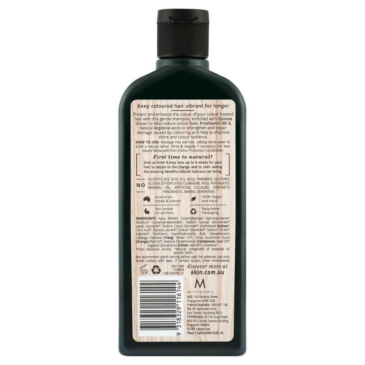 Akin Ylang Ylang & Quinoa Colour Protection Shampoo - Indyancart