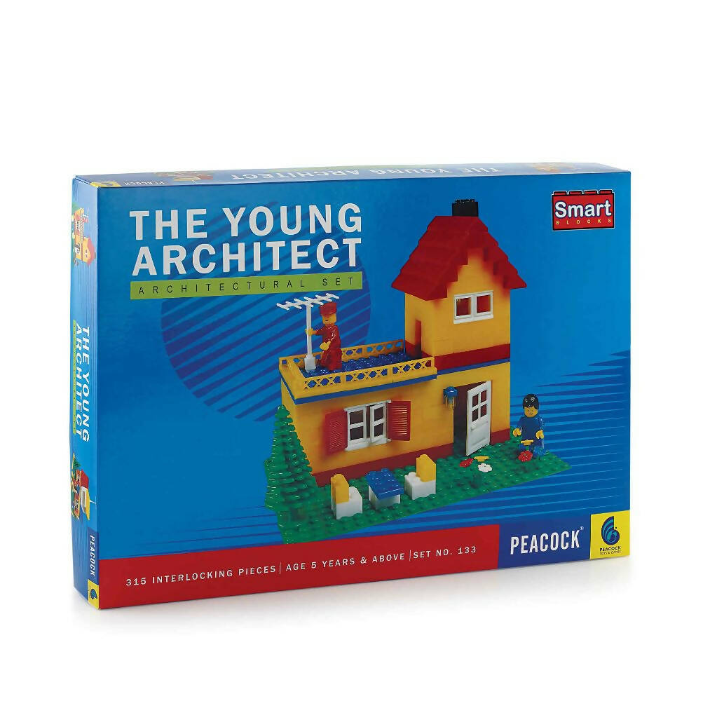 Peacock The Young Architect Set Building Block Set For Kids - Indyancart