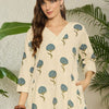 Dhiyona IE Women Floral Printed Regular Thread Work Kurta with Palazzos
