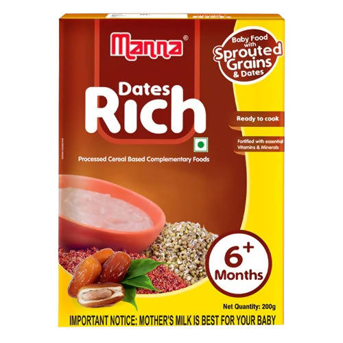 Manna Dates Rich Baby Food With Sprouted Grains & Dates - Indyancart