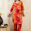 Dhiyona IE Women Orange Kurta Sets