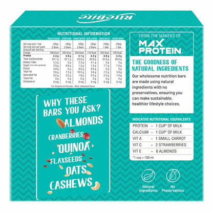 RiteBite Max Protein Nutrition Assorted Bars