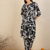 Dhiyona IE Women Floral Printed Regular Pure Cotton Kurta with Trousers