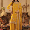 Dhiyona IE Women Ethnic Motifs Embroidered Regular Sequinned Kurta Set With Dupatta