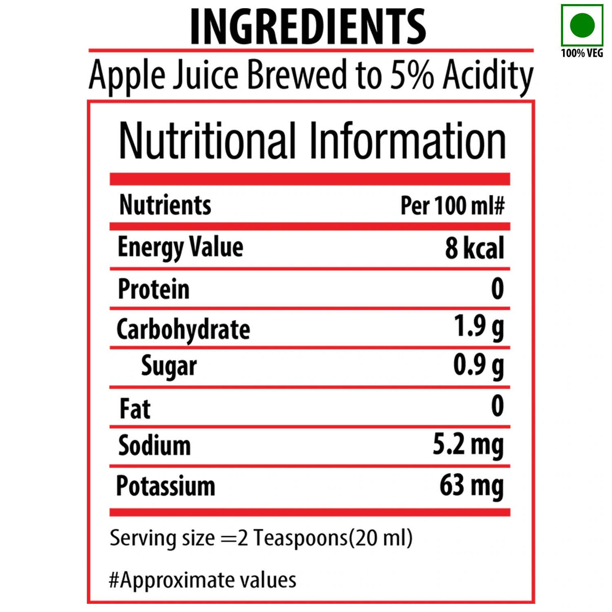 Bagrry's Apple Cider Vinegar - with the 'Mother'