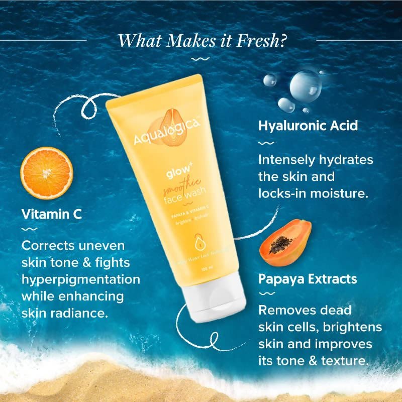 Aqualogica Glow+ Smoothie Face Wash - Indyancart