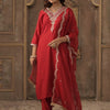 Dhiyona IE Women Ethnic Motifs Embroidered Kurta with Trousers & Dupatta