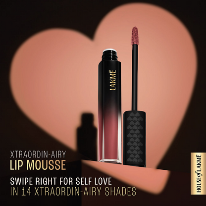 Lakme Xtraordin-Airy Velvet Matte Lip Mousse - Lets Talk Nude