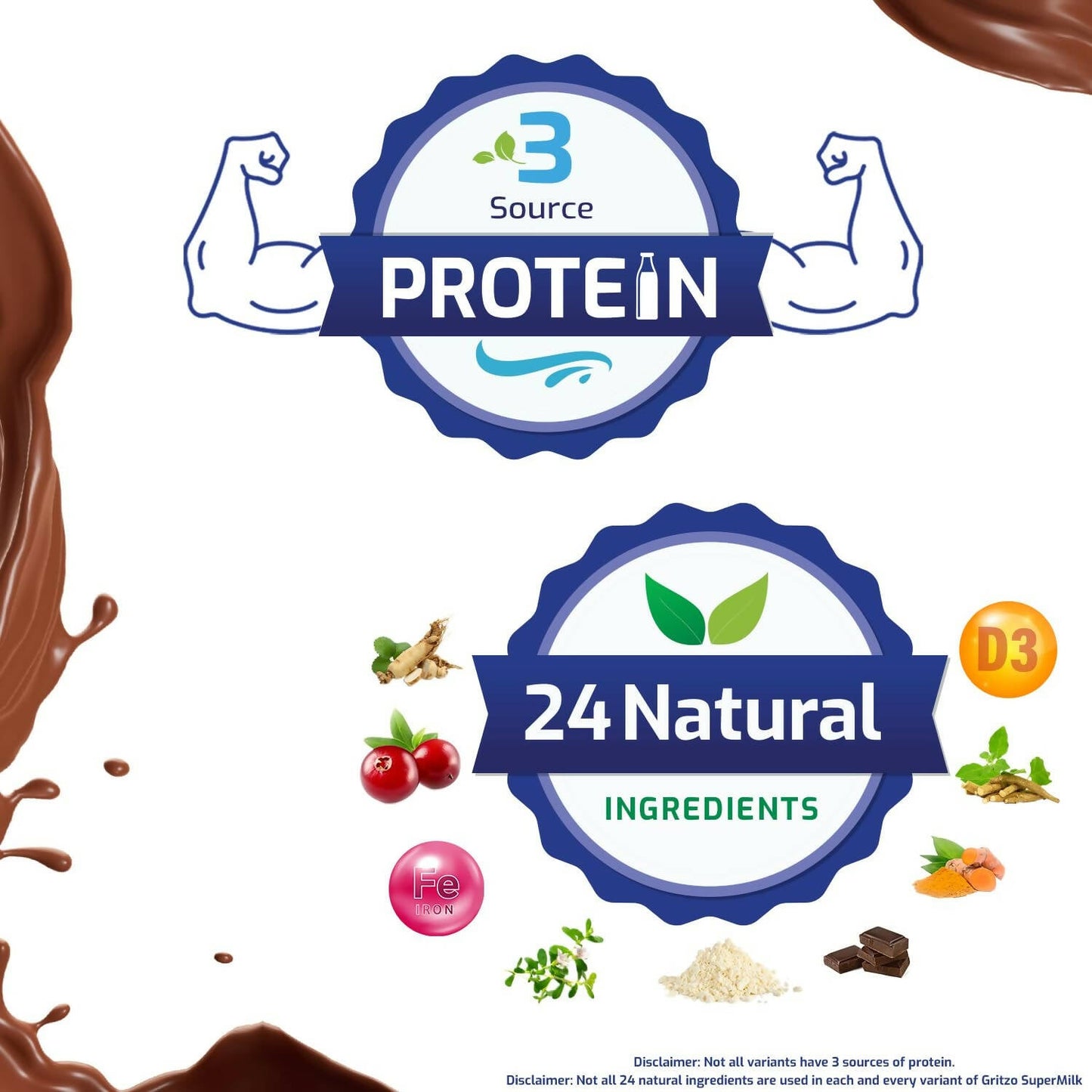 Gritzo Supermilk Height+ For 4-7Y Boys - Double Chocolate Flavor - Indyancart