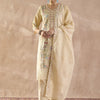 Dhiyona IE Floral Embroidered Pure Cotton Regular Thread Work Kurta With Trousers & Dupatta