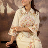 Dhiyona IE Women Ethnic Motifs Printed Cotton A-Line Kurta with Trousers