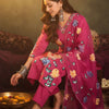 Dhiyona IE Floral Printed Sraight Thread Work Pure Cotton Kurta With Trousers & Dupatta