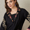 Dhiyona IE Embroidered Shirt Collar Top With Trousers