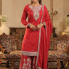 Indyancart IE Women Floral Printed Kurta with Palazzo & Dupatta