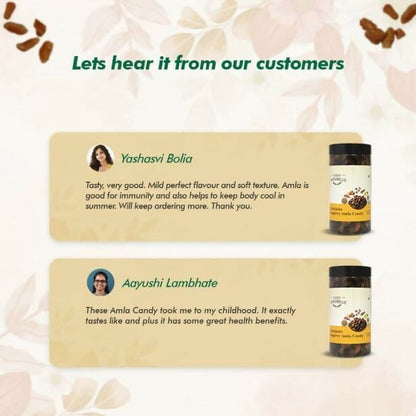Farm Naturelle Chatpata Jaggery Amla Candy - Tangy