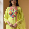 Dhiyona IE Women Ethnic Motifs Embroidered Kurta with Trousers & Dupatta Kurta Sets