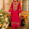 Dhiyona IE Floral Embroidered Thread Work A-Line Kurta With Trousers & Dupatta