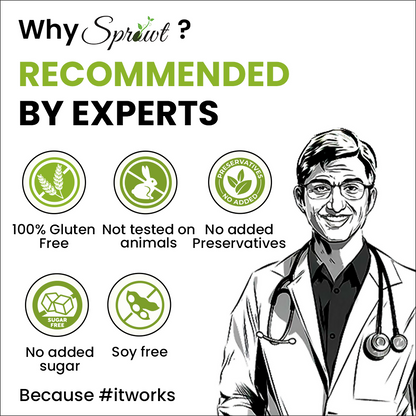 Sprowt Calcium Magnesium Zinc Vitamin D3, B12 & K2 Tablets - Indyancart