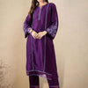 Indyancart IE Women Ethnic Motifs Embroidered Regular Thread Work Kurta with Trousers