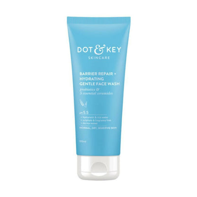 Dot & Key Barrier Repair Hydrating Gentle Face Wash For Dry, Normal & Sensitive Skin With Hyaluronic & Rice Water