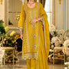 Dhiyona IE Women Ethnic Motifs Embroidered Kurta with Trousers & Dupatta