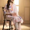 Dhiyona IE Floral Printed Linen Kurta With Trousers & Dupatta