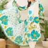 Dhiyona IE Women Floral Printed Regular Pure Cotton Kurta with Trousers & With Dupatta