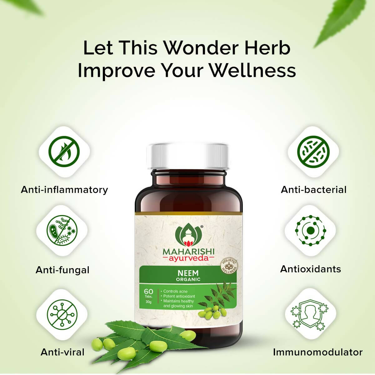Maharishi Ayurveda Organic Neem Tablets