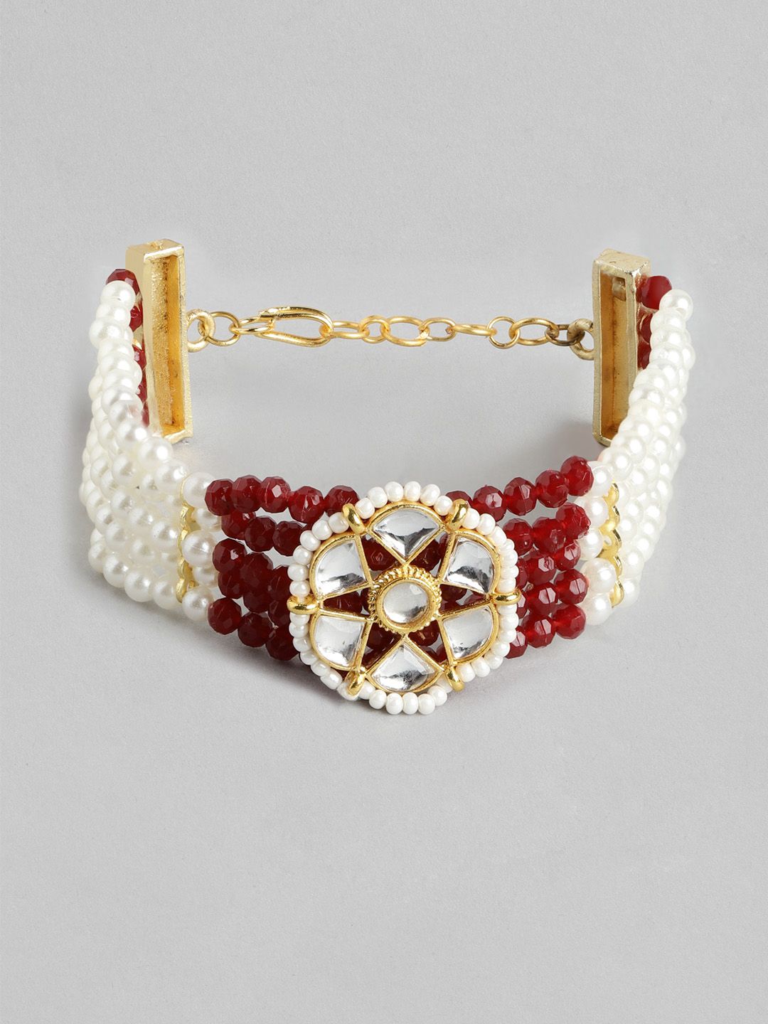 Anouk Unisex Set of 2 Beaded Bhai Bhabhi Rakhis With Roli & Chawal