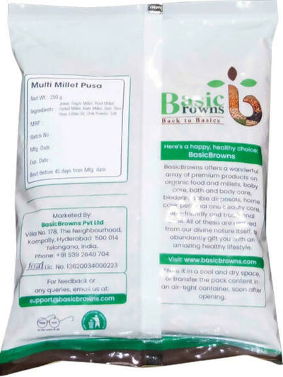 BasicBrowns Multi Millet Pusa (Karam Pusa)