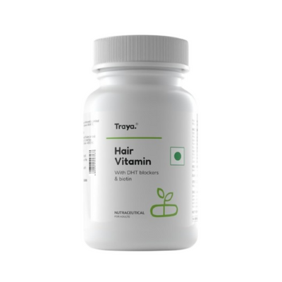 Traya Hair Vitamins with Biotin and Bhringraj Capsules