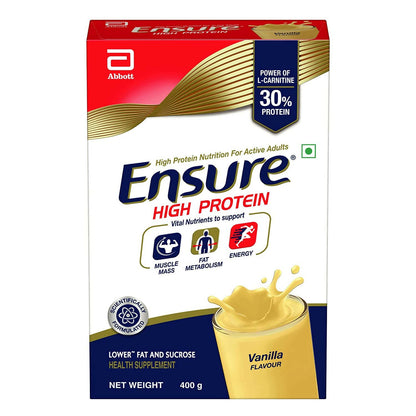 Ensure High Protein Drink for Physically Active Adults - Vanilla - Indyancart