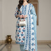 Dhiyona IE Floral Printed Pure Cotton Kurta With Trousers & Dupatta