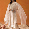 Indyancart IE Ethnic Motifs Embroidered Straight Zari Liva Kurta with Trousers & Dupatta