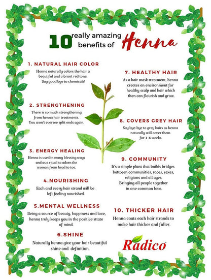 Radico Organic Henna Powder - Indyancart