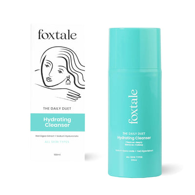 Foxtale The Daily Duet Gentle Cleanser Hydrating Face Wash For Pore Cleansing, Dirt Control, Makeup Remover, For All Skin Types